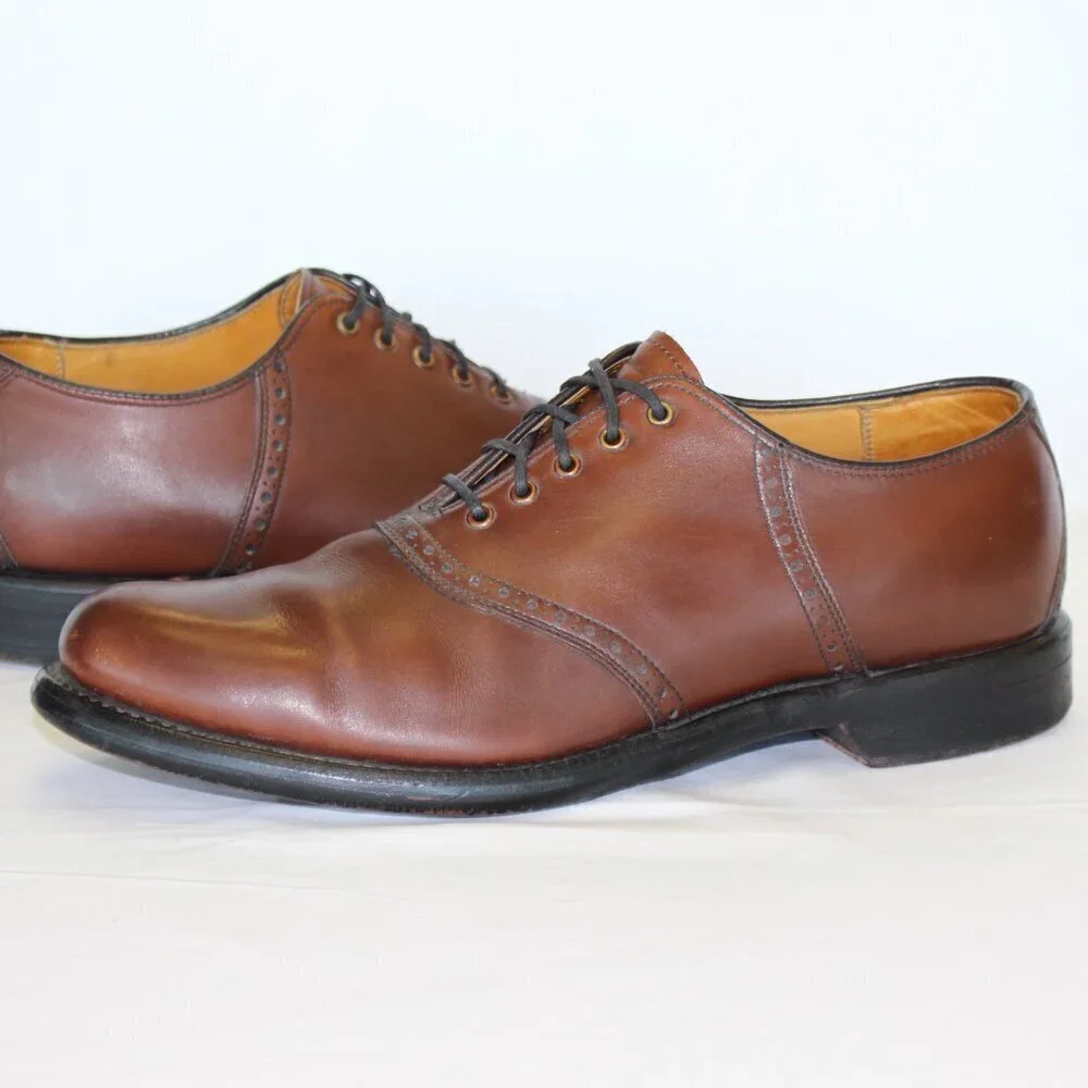 Cole Haan Men's Cognac Brown Oxford Dress Shoe Size 8